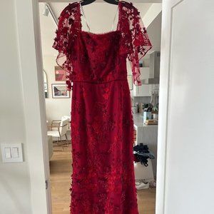 Marchesa Notte Red Floor-length Gown, Size 8, New with Tags